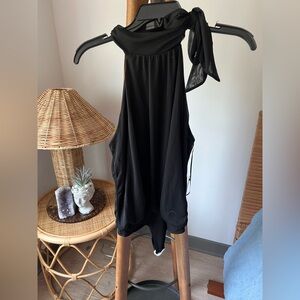 Express Black Halter Dress
